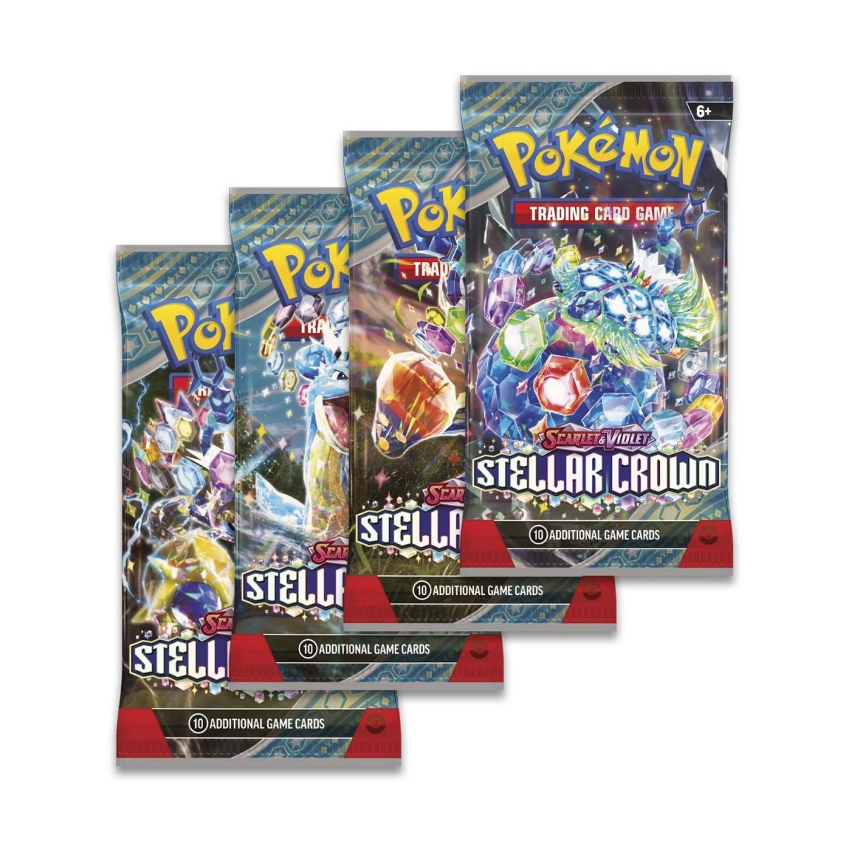 Pokemon TCG: Scarlet & Violet-Stellar Crown Art Set Boosters (4 Packs)
