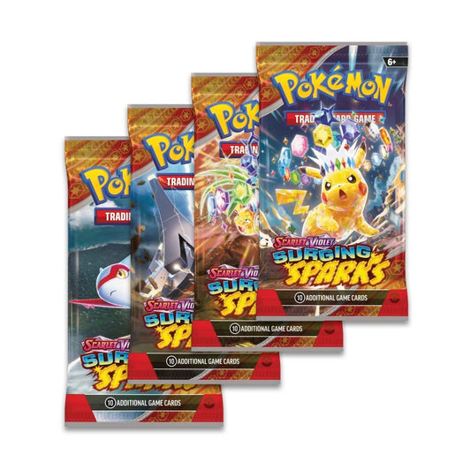 Pokemon TCG: Scarlet & Violet-Surging Sparks Art Set Boosters (4 Packs)